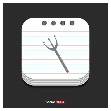 Cadılar Bayramı şeytan trident simgesi