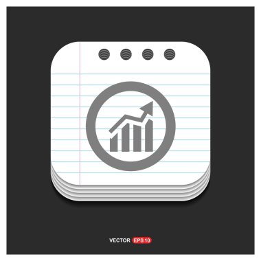 İş simgesi. Düz tasarım. 