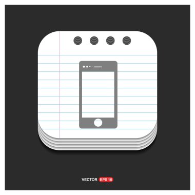 Modern smartphone simgesi