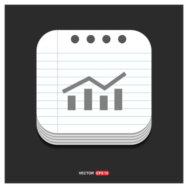 İlerleme grafik simgesi. 