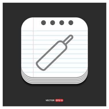 kriket sopası simgesi