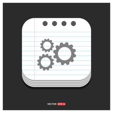 çarkları, dişli, ayarları simgesi