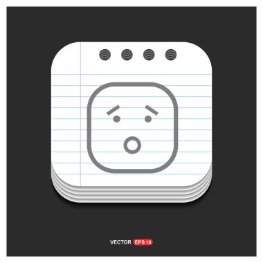 üzgün yüz smiley simgesi