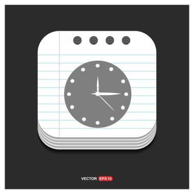 Düz saat web app simgesi