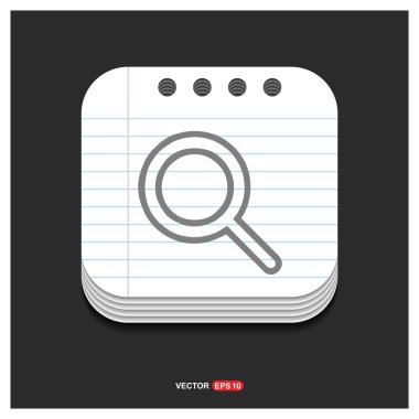 Büyüteç'i satırı simgesi