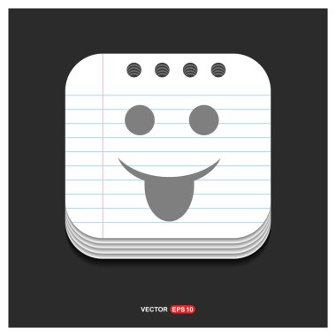 Yüz ifade gülümseme simgesi