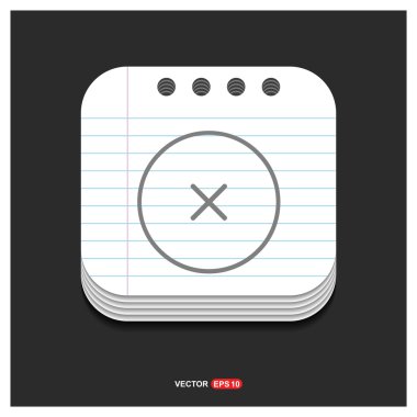 Web simgesi - hata işareti