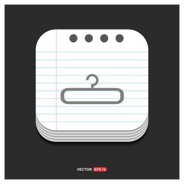 boş giyim askı simgesi