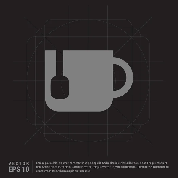 Taza de café icono — Vector de stock