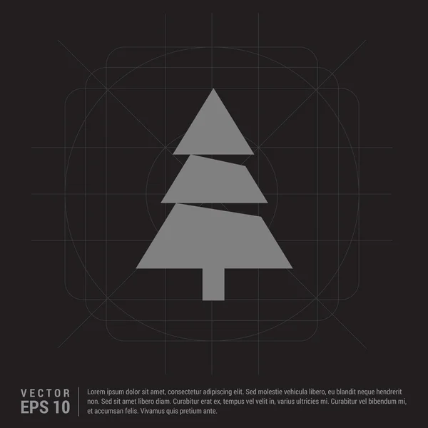 Christmas tree background — Stock Vector