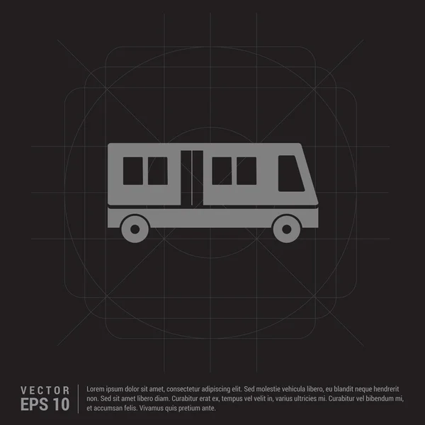 Icône du bus passager — Image vectorielle
