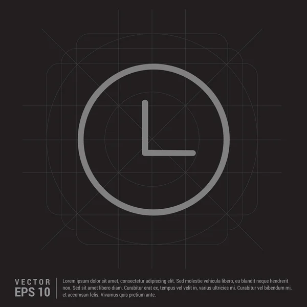 Icono del reloj despertador — Vector de stock