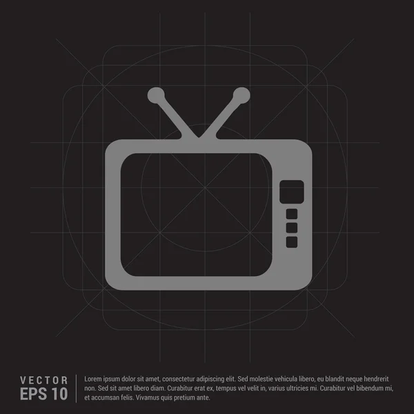 Ikonę konturu Tv. — Wektor stockowy