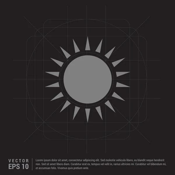 Tiempo sol icono logo — Archivo Imágenes Vectoriales