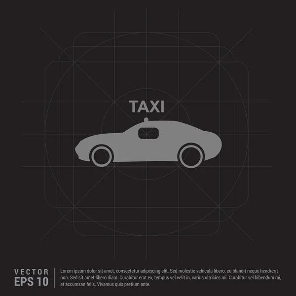 Taxi voiture icône — Image vectorielle