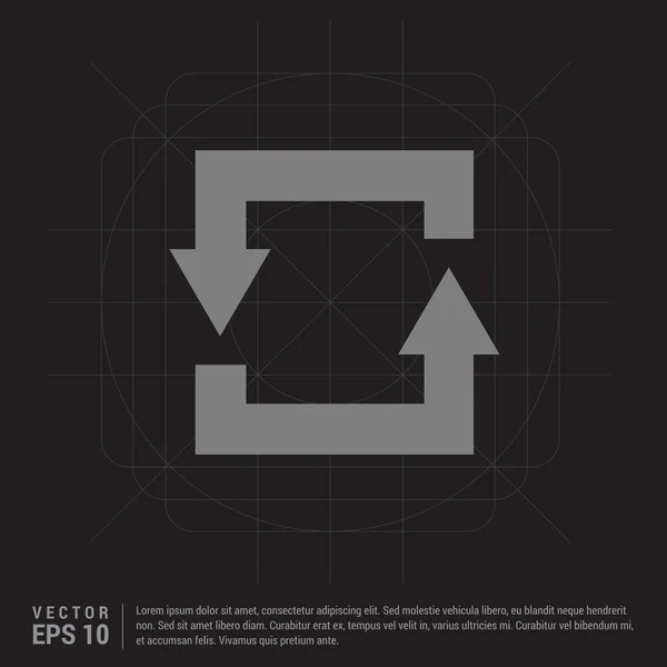 Pfeil-Symbol recyceln. — Stockvektor