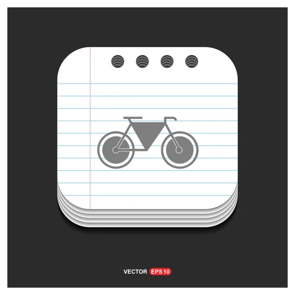 Icône de vélo de route — Image vectorielle