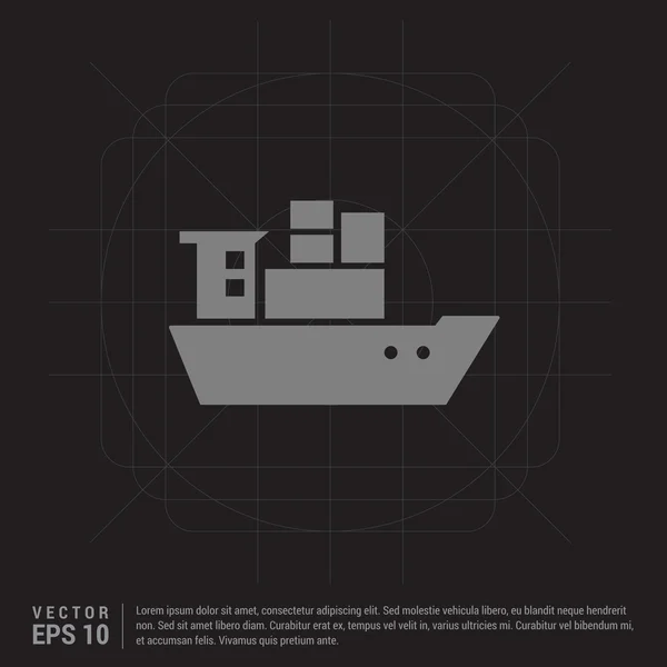 Barco icono del barco — Archivo Imágenes Vectoriales