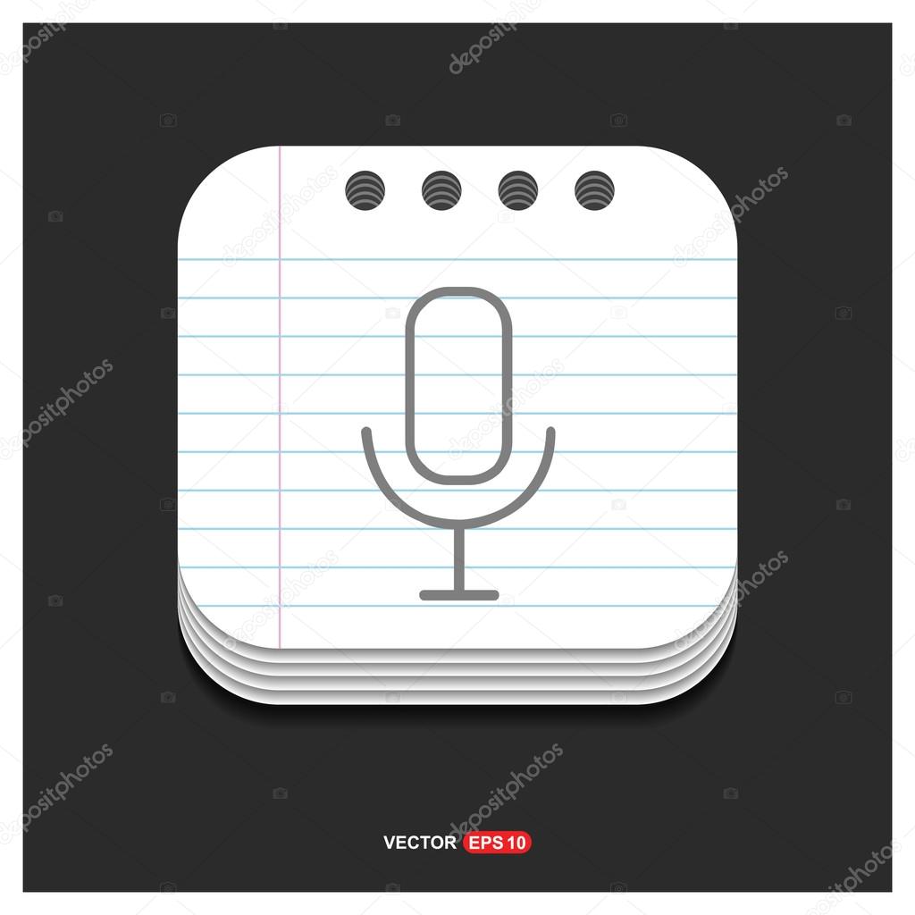 Pictogram microphone icon vector illustration
