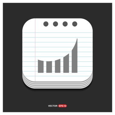 İş simgesi. Düz tasarım. 