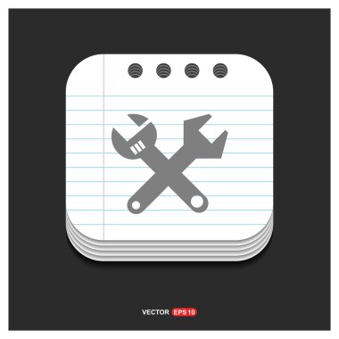 Onarım araçlar simgesi