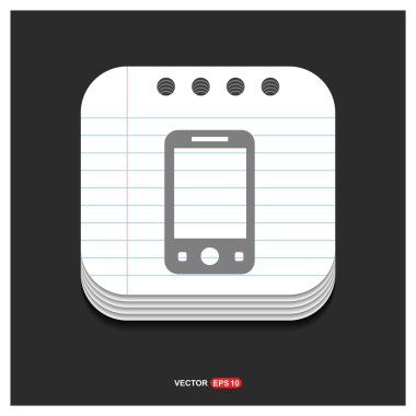 cep telefonu web simgesi. 