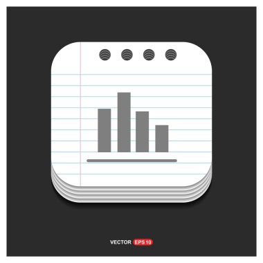 İş simgesi. Düz tasarım. 