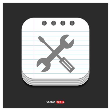 Onarım araçlar simgesi