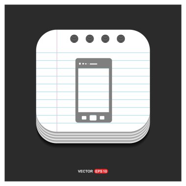 cep telefonu web simgesi. 