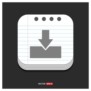 Web bulut bilgi işlem indir simgesi