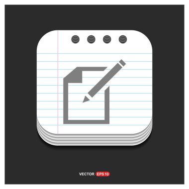 Düzenle, kurşun kalem simgesini