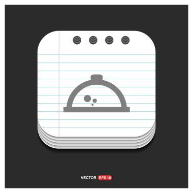 Restoran yemek simgesi