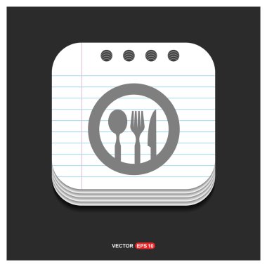 yemek menü simgesi