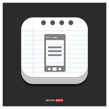 cep telefonu web simgesi. 