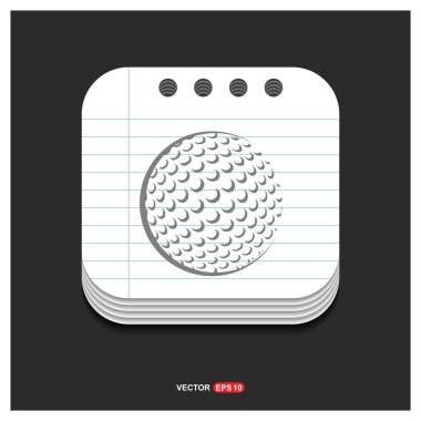 Golf topu simgesi