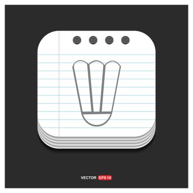 badminton mekik siki simgesi