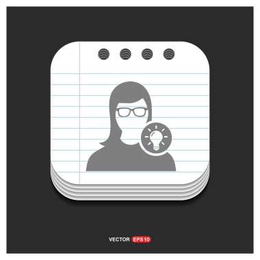 Kullanıcı fikir simgesi. Kullanıcı simgesi