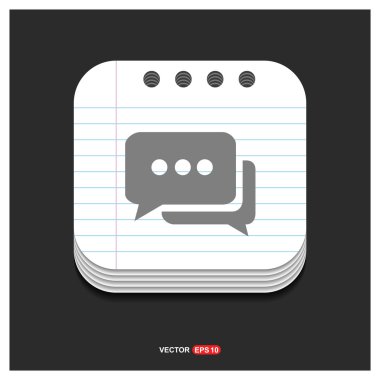 konuşma balonları simgesi