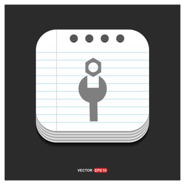 Wrench kutsal kişilerin resmi aracı ve somun