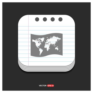 Kağıt harita simgesi