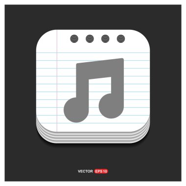 müzik notlar simgesi