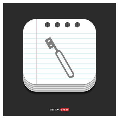 Diş fırça simgesini