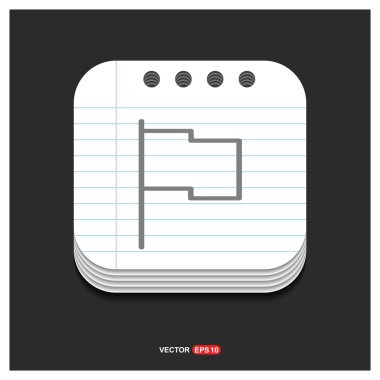 bayrak işareti simgesi