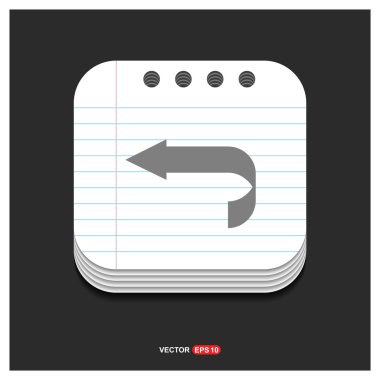 geri veya önceki simgesi