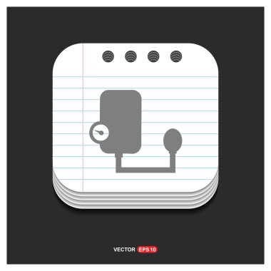 tıbbi mekanik tonometer simgesi