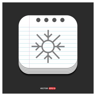 kış kar tanesi simgesi