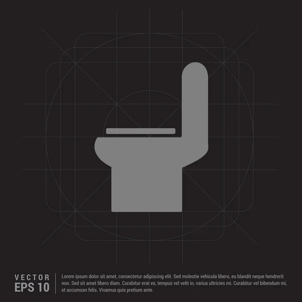 Toilettenschüssel-Symbol — Stockvektor