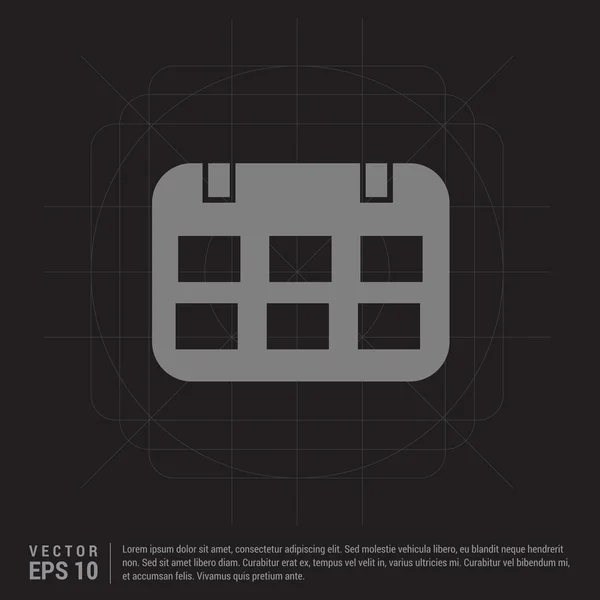 Calendario icono web — Vector de stock