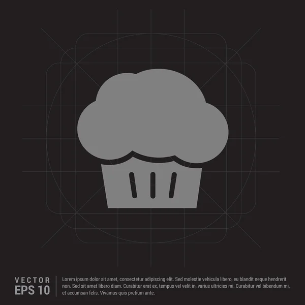 Cupcake muffin icono — Vector de stock