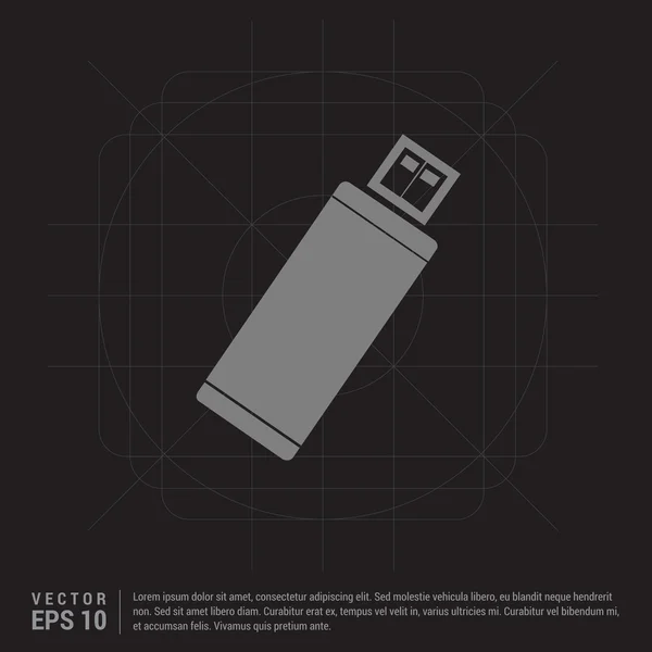 USB Flash drive icoon — Stockvector